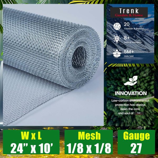 Trenk Hardware Cloth 1/8 inch Mesh 24 in. x 10 ft. 27-Gauge - Image 2